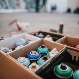 Vibrant Color Graffiti Spray Paint